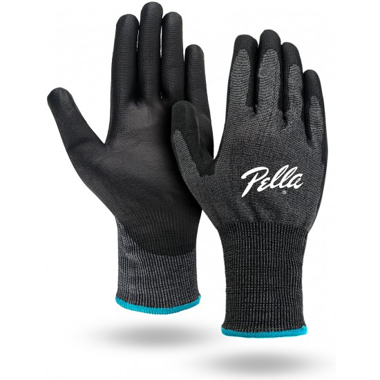 Imprinted Logo on A5 Cut Resistant Palm Coated Touchscreen Gloves