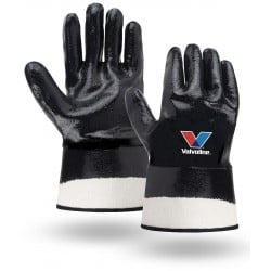 Black Nitrile Coated Gloves with Soft Lining
