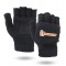 Black Ragg Wool Glomitt - Glove & Flip Mittens