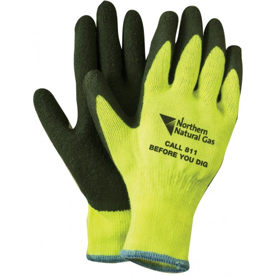 Bright Neon Palm Dipped Gloves