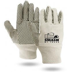 Canvas Work Gloves with Grip Dots