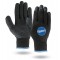 Black Knit Latex Palm Gloves