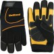 Custom Imprinted Black Mechanics Glove with Cow Grain Leather Palm with Logo