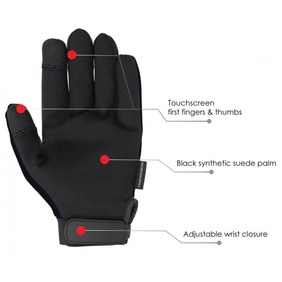 Black Touchscreen Gloves
