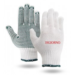 Freezer Gloves with Green Grip Dots