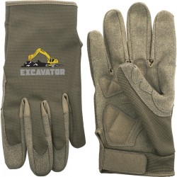 Synthetic Leather Palm Gloves with Touchscreen Tips