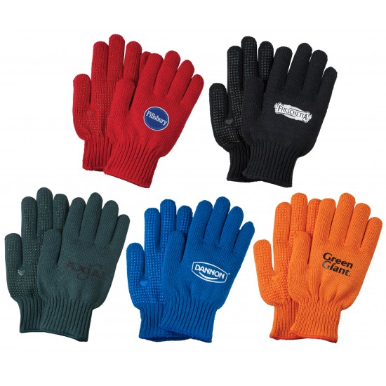 Freezer Glove with PVC Grip Dots - Assorted Glove Colors