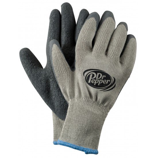 Gray Knit Winter Work Gloves
