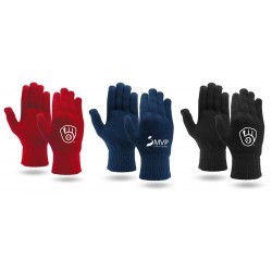 Knit Touchscreen Gloves - Red, Blue or Black Colors