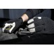 Leather Mechanics Gloves with Black Spandex