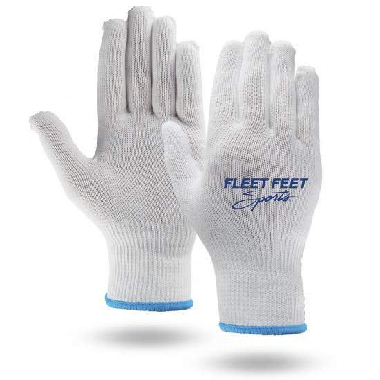 Moisture Wicking Running Gloves in White