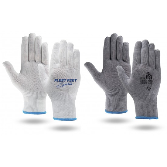 Moisture Wicking Running Gloves in White or Gray Color