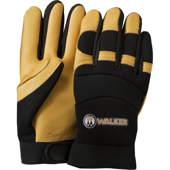 Premium Leather and Spandex Work Gloves