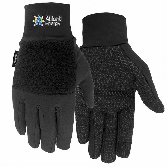 Custom Promotional Premium Touchscreen Lined Glove with Silicone Grip