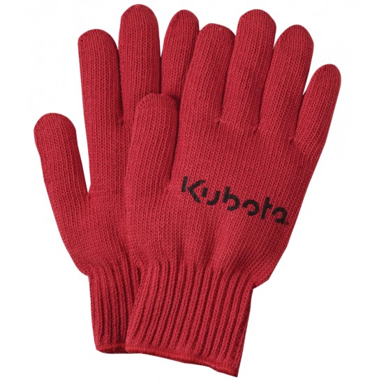 Red Knit Medium Weight Gloves
