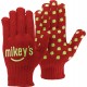 Knit Gloves with Repeated Pattern - Assorted Glove Colors