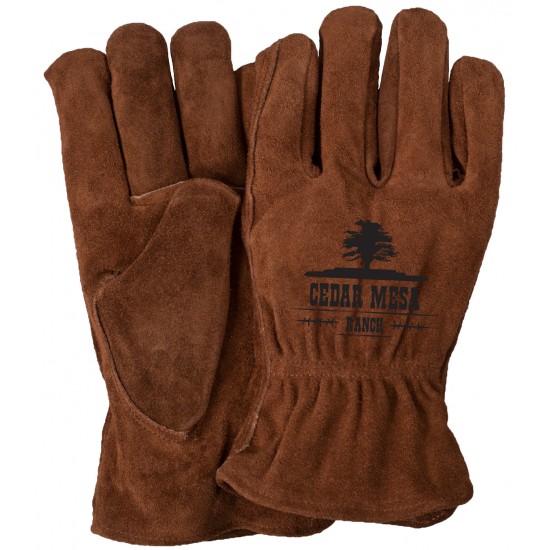 Rich Brown Suede Gloves