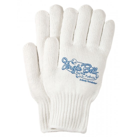 Simple and Stylish White Knit Gloves