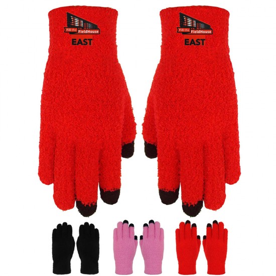 Custom Promotional Soft and Fuzzy Touchscreen / Texting Gloves