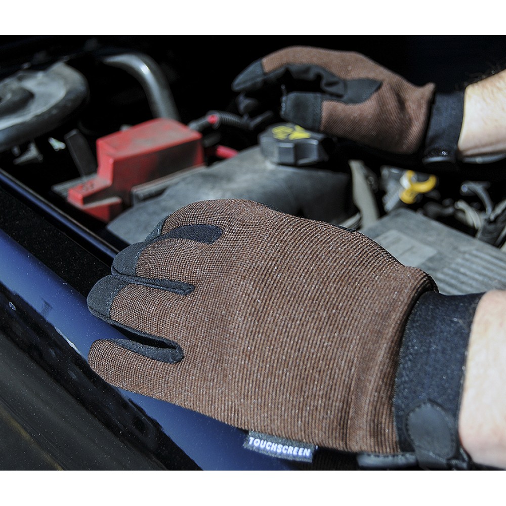 Touchscreen Mechanics Gloves In Black, Gray, Brown, Green, Blue