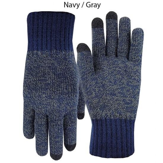 Custom Promotional Extra Soft Knit Texting / Touchscreen Gloves with Assorted Colors